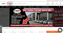Desktop Screenshot of centurybuickgmc.com