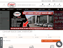 Tablet Screenshot of centurybuickgmc.com